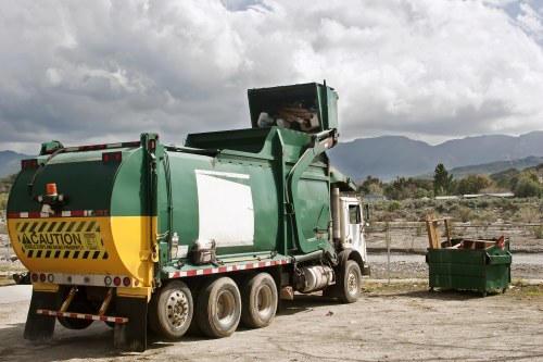 Professional waste removal service in action