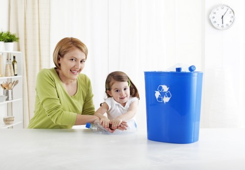 Recycling process at a Willesden business