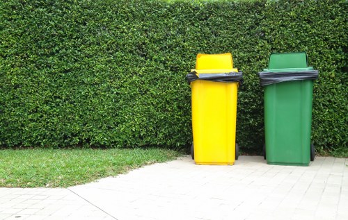 Recycling construction materials at a waste facility